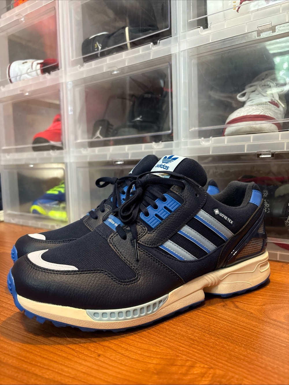 Adidas ZX 8000 GTX GORE-TEX Golf Blue JP5259 Spikeless Golf Shoes Mens Sz 11 NEW